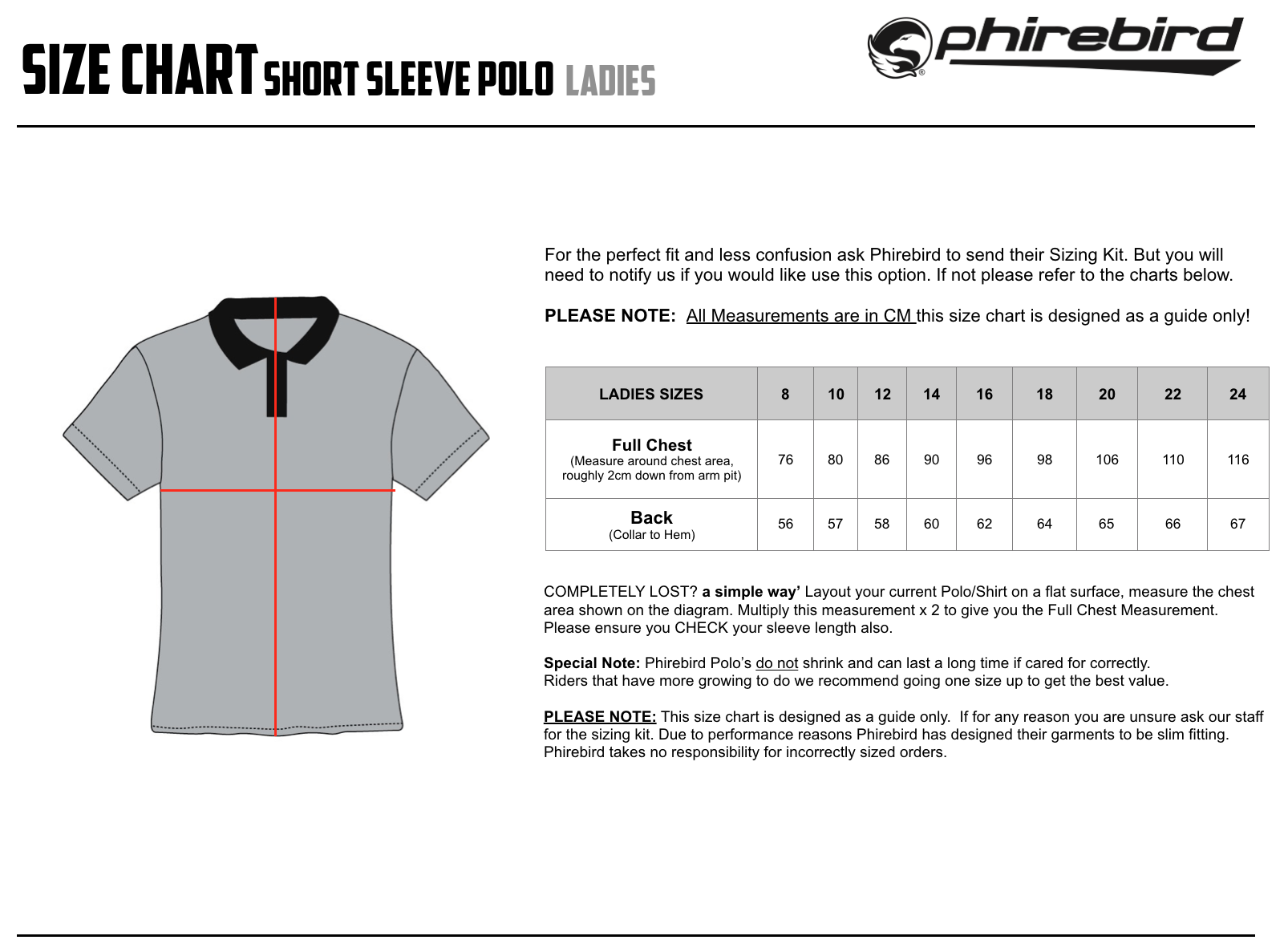 Us Polo Shirt Size Chart